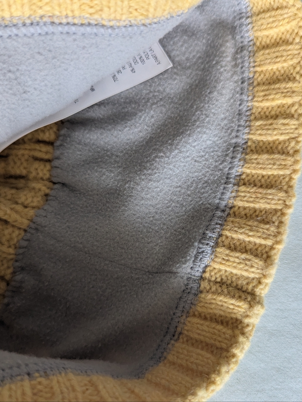Patagonia Coastal Cable Beanie In Yellow - Picture 6 of 7